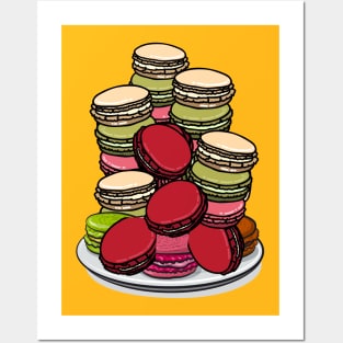 Rainbow Macarons Posters and Art